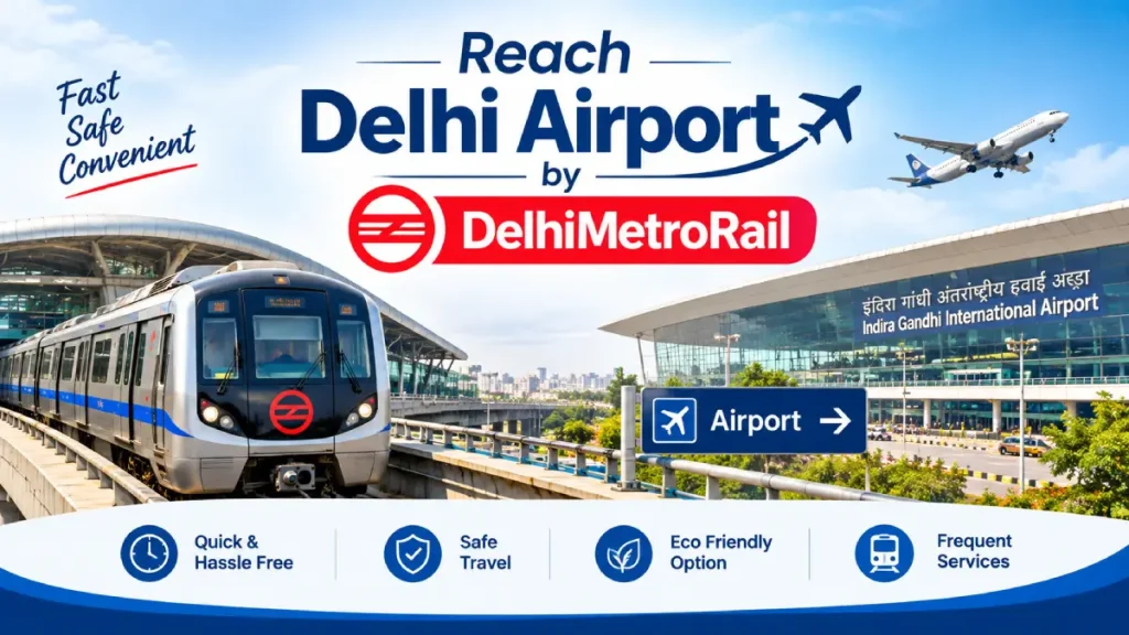 Reach Delhi Airport by Metro