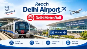 Reach Delhi Airport by Metro