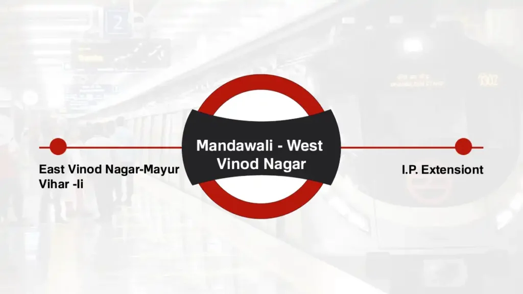 Mandawali - West Vinod Nagar Delhi Metro Station
