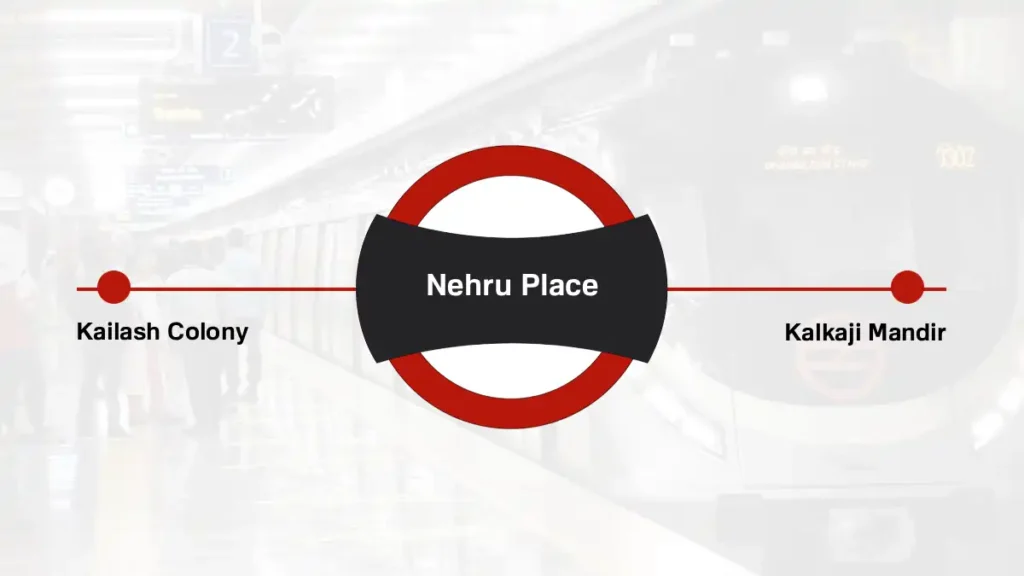 Nehru Place Delhi Metro Station