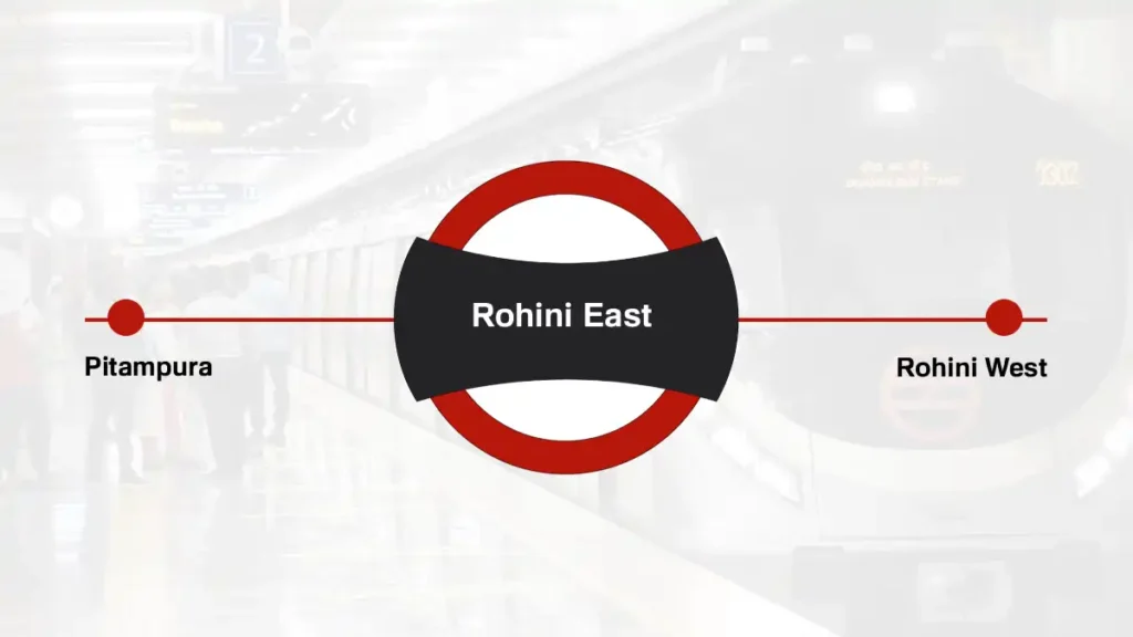 Rohini East Delhi Metro Station