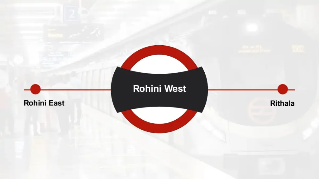 Rohini West Delhi Metro Station
