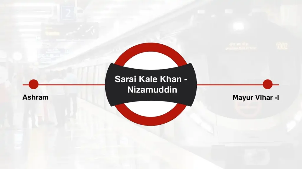 Sarai Kale Khan - Nizamuddin Delhi Metro Station