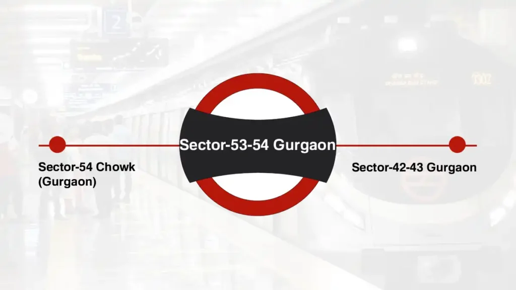 Sector-53-54 Gurgaon Delhi Metro Station